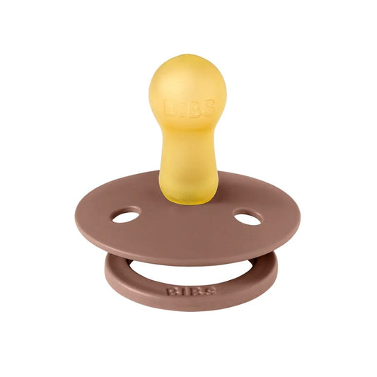 BIBS Original Colour Pacifier, 2 Pack - Woodchuck/Blush - Size 2 (6+ m) - 120215