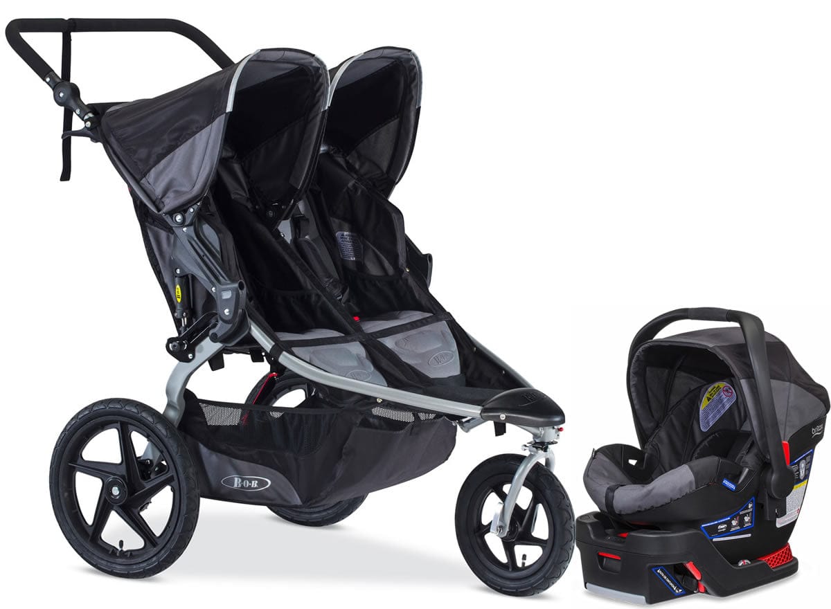 BOB 2017 / 2018 Revolution FLEX 2.0 Duallie Travel System - Black - U601856-E1A784A