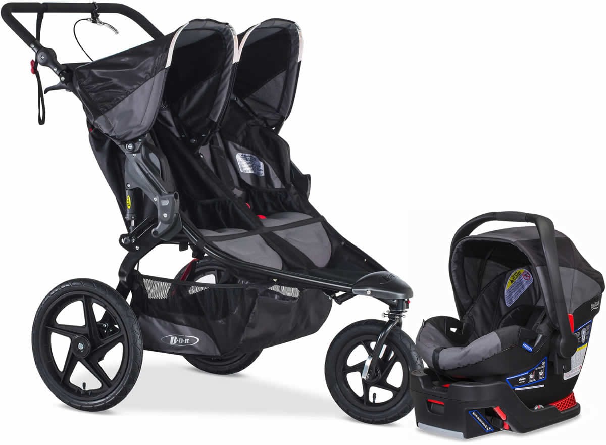 BOB 2017 / 2018 Revolution Pro Duallie Travel System - Black - U621856-E1A784A