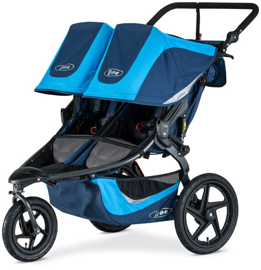 BOB 2019 Revolution Flex 3.0 Duallie Double Jogging Stroller - Glacier Blue
