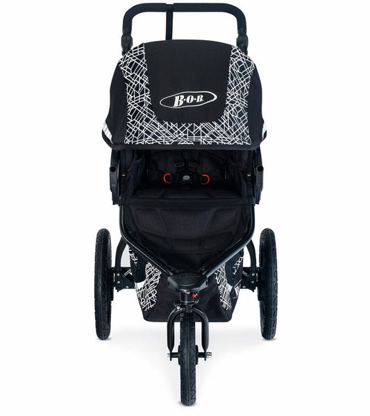 BOB Revolution Flex 3.0 Single Jogging Stroller Bundle - Lunar Black