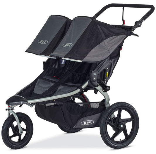 BOB 2017 / 2018 Revolution FLEX 2.0 Duallie Double Jogging Stroller - Black