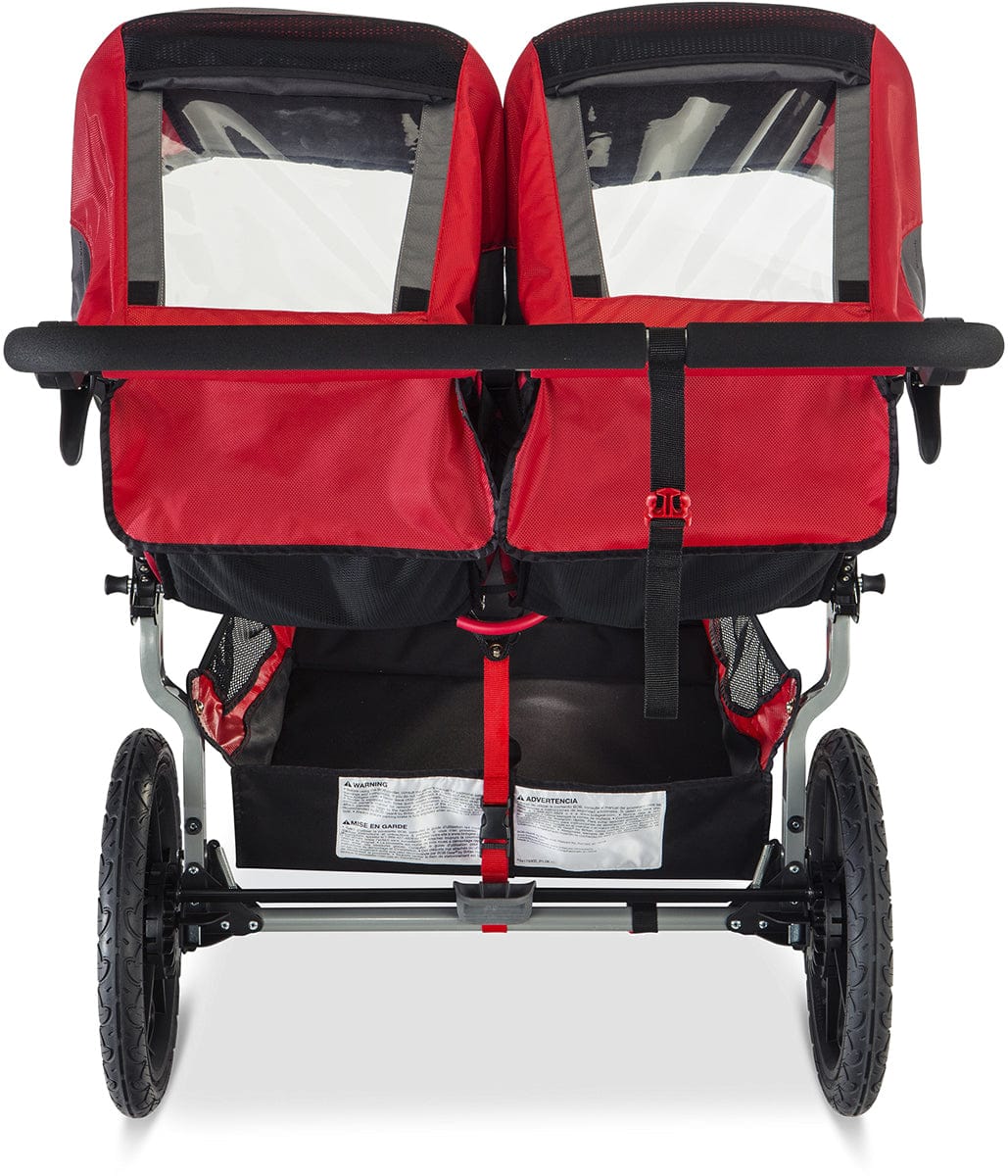 BOB 2017 / 2018 Revolution Flex 2.0 Duallie Double Jogging Stroller - Red
