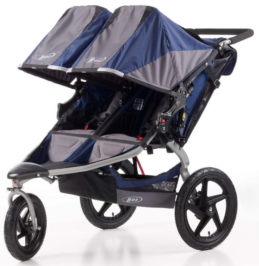 BOB Revolution SE Duallie Double Stroller - Navy