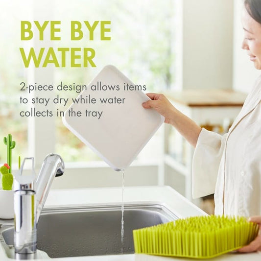 Boon GRASS Countertop Drying Rack - Gray/White