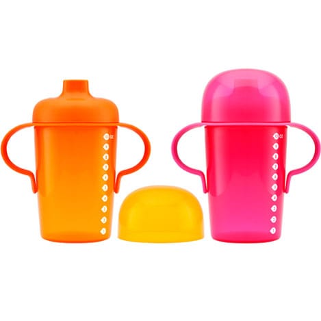 Boon Sip 10oz. Sippy Cups - 2 Pack - Pink & Orange - B10070