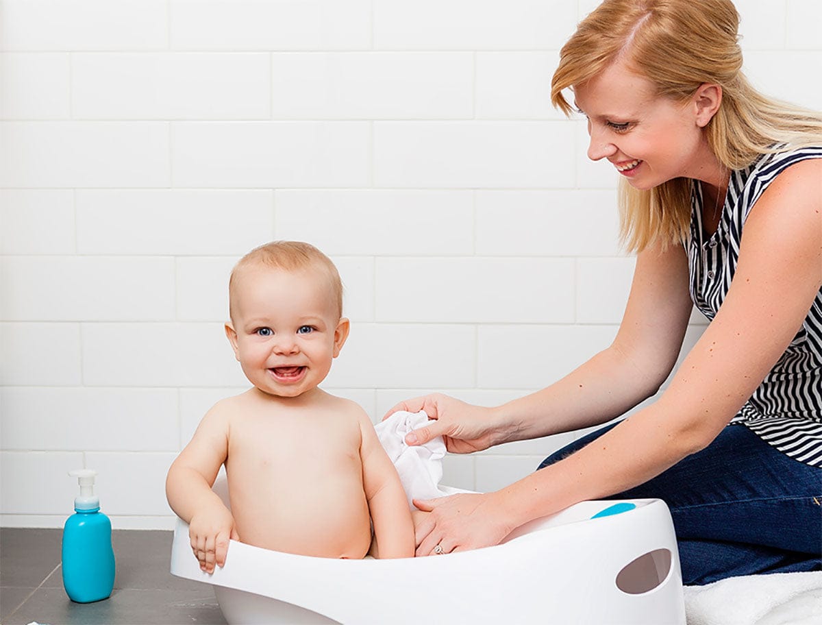 Boon Soak 3-Stage Bathtub - Grey/White