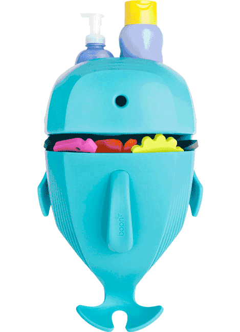 Boon WHALE POD Bath Toy Scoop, Drain, & Storage - Blue