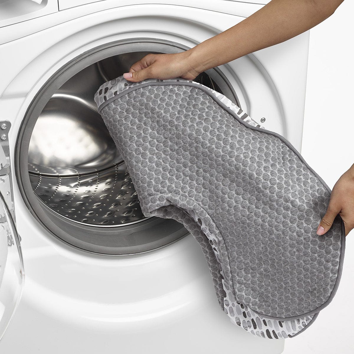 Boppy Luxe Original Feeding & Infant Support Pillow - Gray Brushstrokes Pennydot - 56424020490