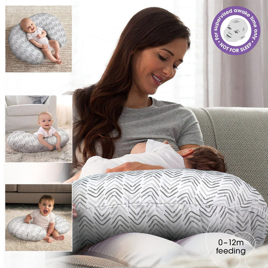 Boppy Original Feeding & Infant Support Pillow - Gray Cable Stitches - 56039020490