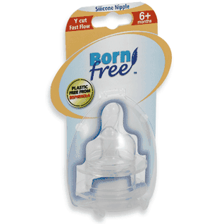 BornFree Y Cut Fast Flow Wide Neck Nipples (Set of 2) - 20004-BF
