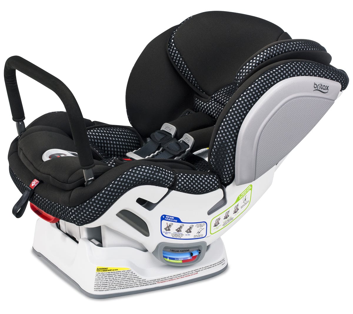 Britax Advocate ClickTight Anti-Rebound Bar Convertible Car Seat - Cool Flow Gray