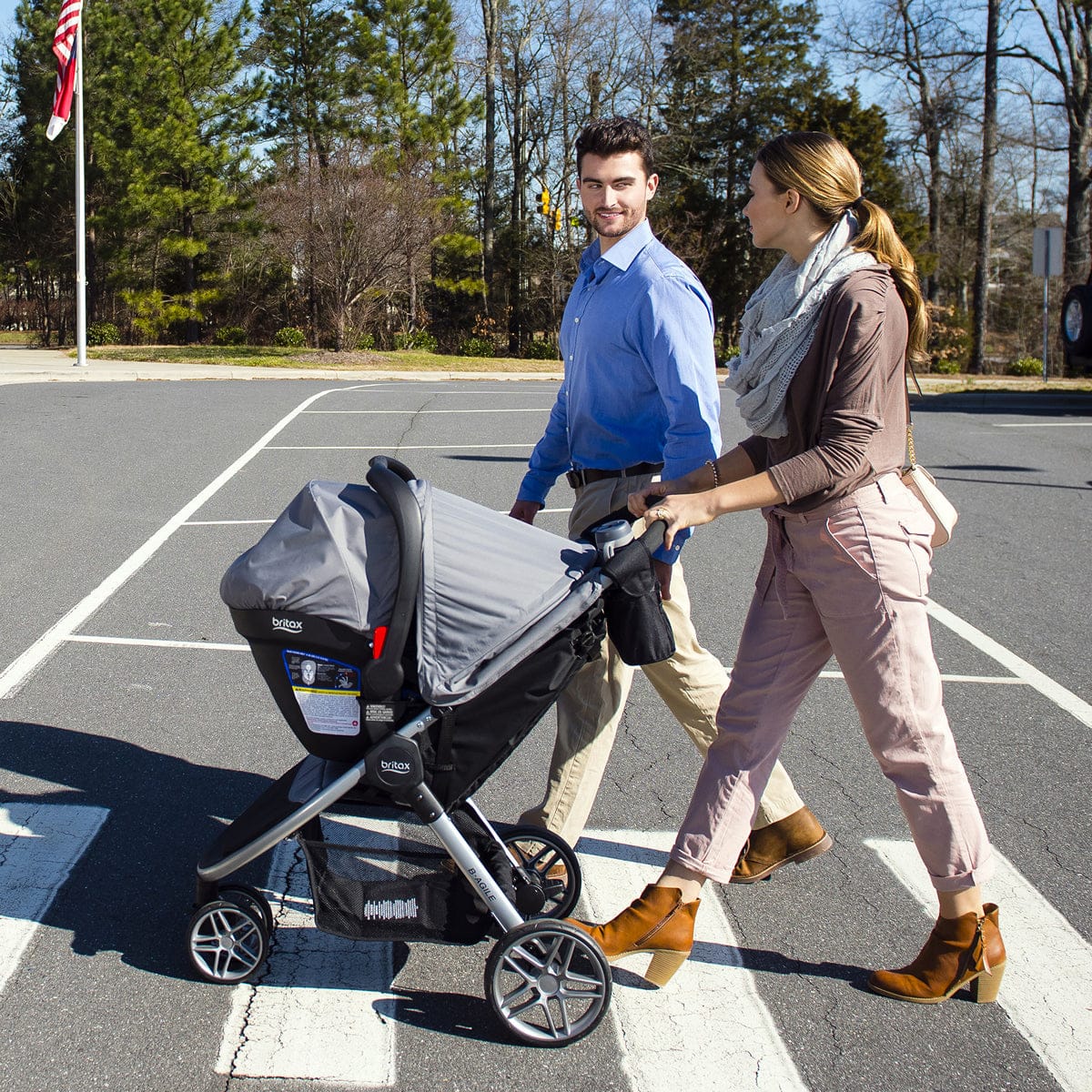 Britax B-Agile 3 & B-Safe 35 Travel System - Steel