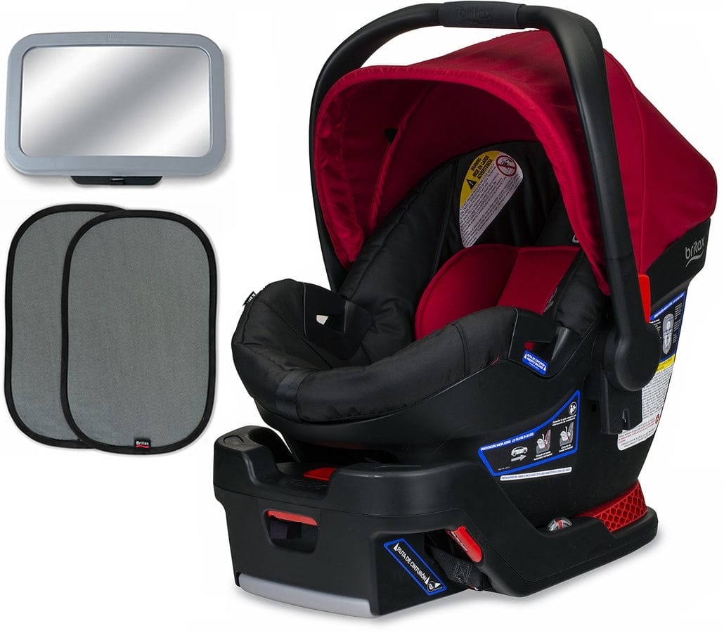 Britax B-Safe 35 Infant Car Seat Bundle - Cardinal