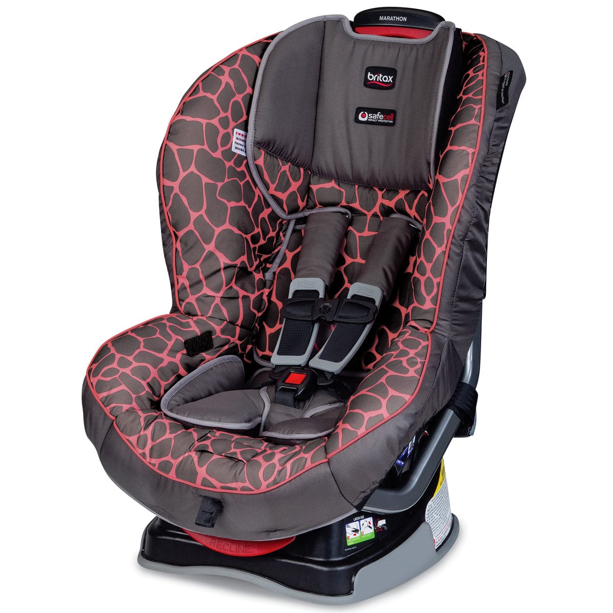 Britax Marathon G4.1 Convertible Car Seat - Pink Giraffe 2016