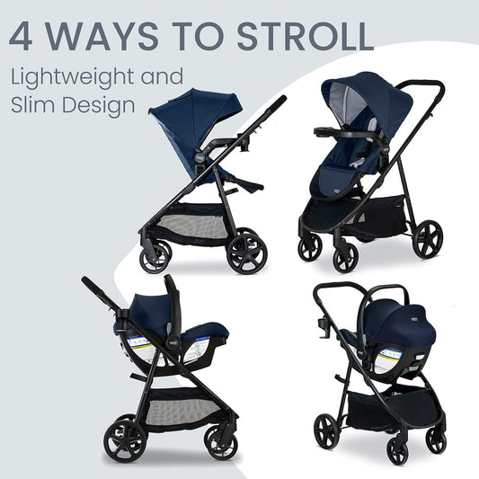 Britax Willow Brook Travel System - Navy Glacier