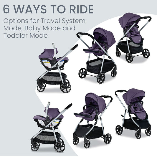 Britax Willow Grove SC Travel System - Pindot Iris - S14746900