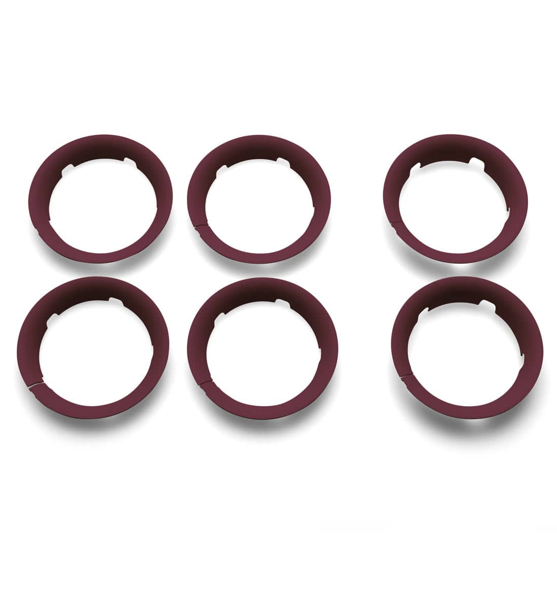 Bugaboo Bee 5 Wheel Caps - Dark Red