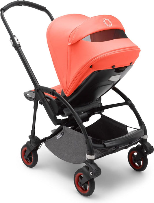 Bugaboo Bee5 Complete Compact Stroller, Limited Edition - Black/Coral - 510300ZZ01