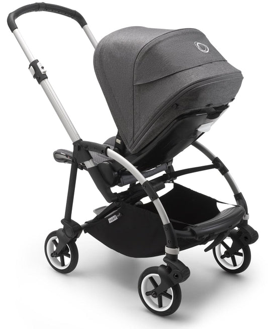 Bugaboo Bee6 Complete Stroller (One Box) - Aluminum/Grey/Grey Melange