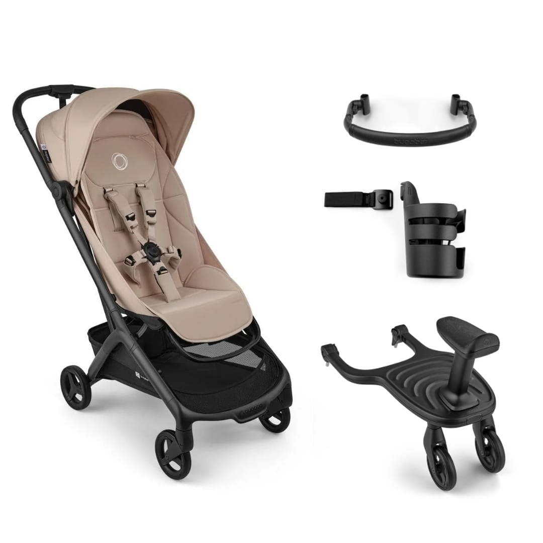 Bugaboo Butterfly 2 Plus Sibling Essentials Bundle - Desert Taupe