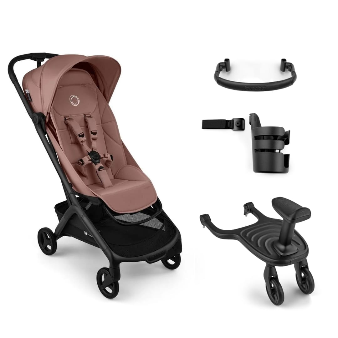 Bugaboo Butterfly 2 Plus Sibling Essentials Bundle - Dusty Pink