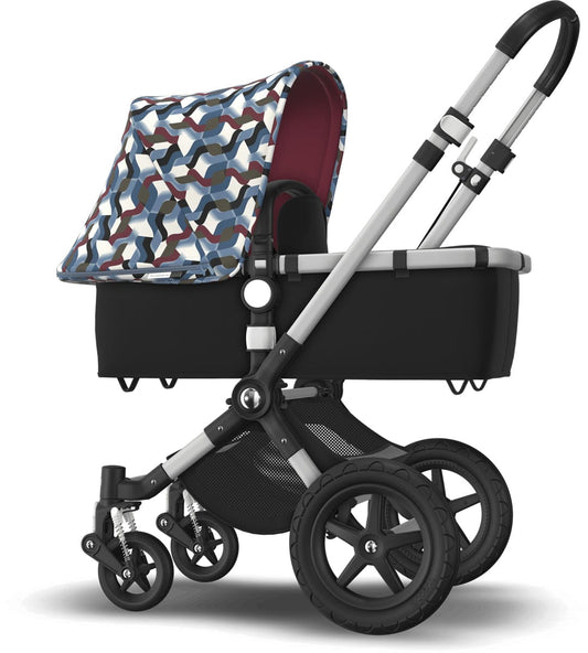 Bugaboo Cameleon 3 Plus Complete Stroller - Aluminum/Black/Waves - 231155ZW01-230411FB01