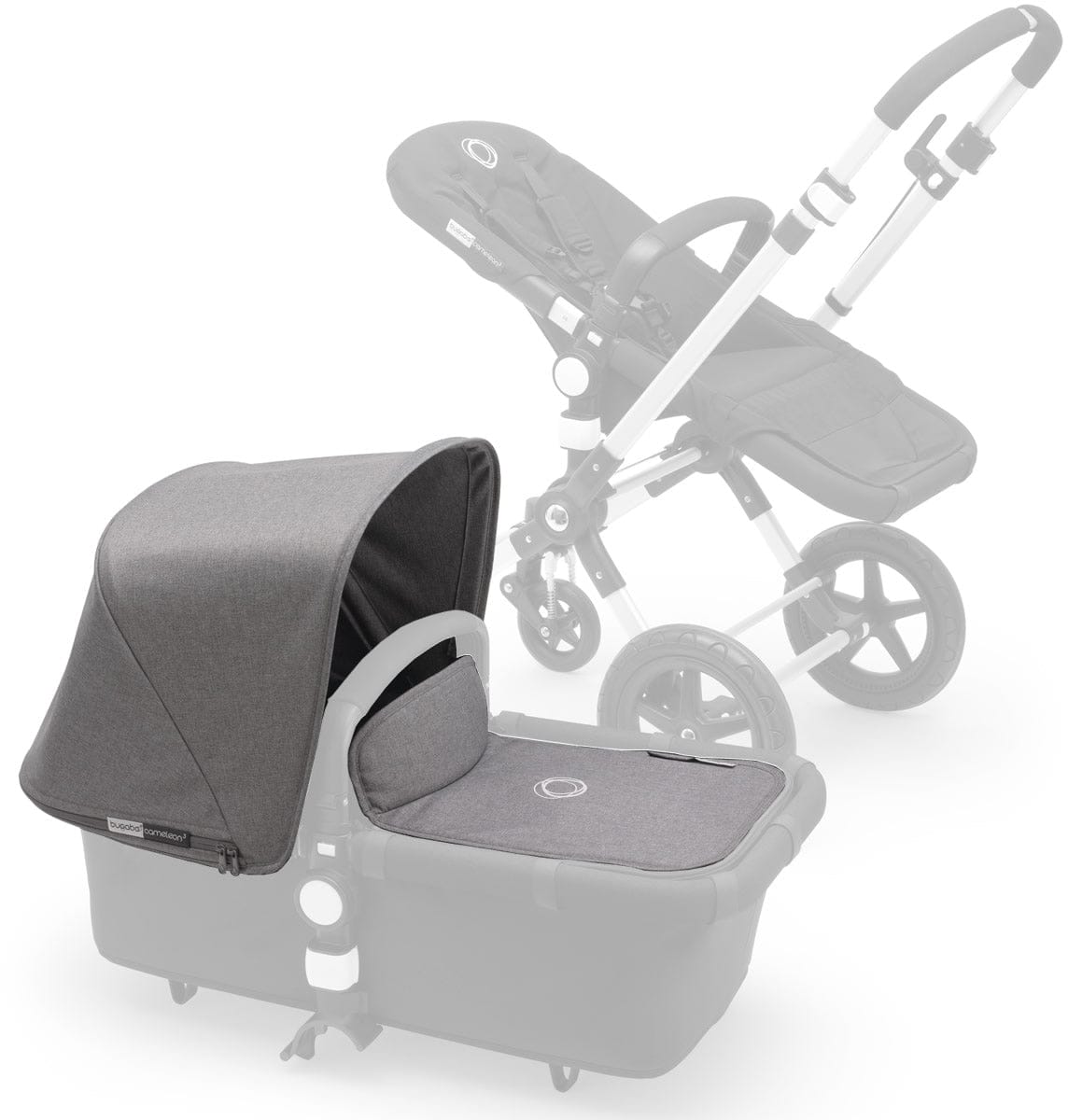 Bugaboo Cameleon 3 Extendable Tailored Fabric Set - Grey Melange