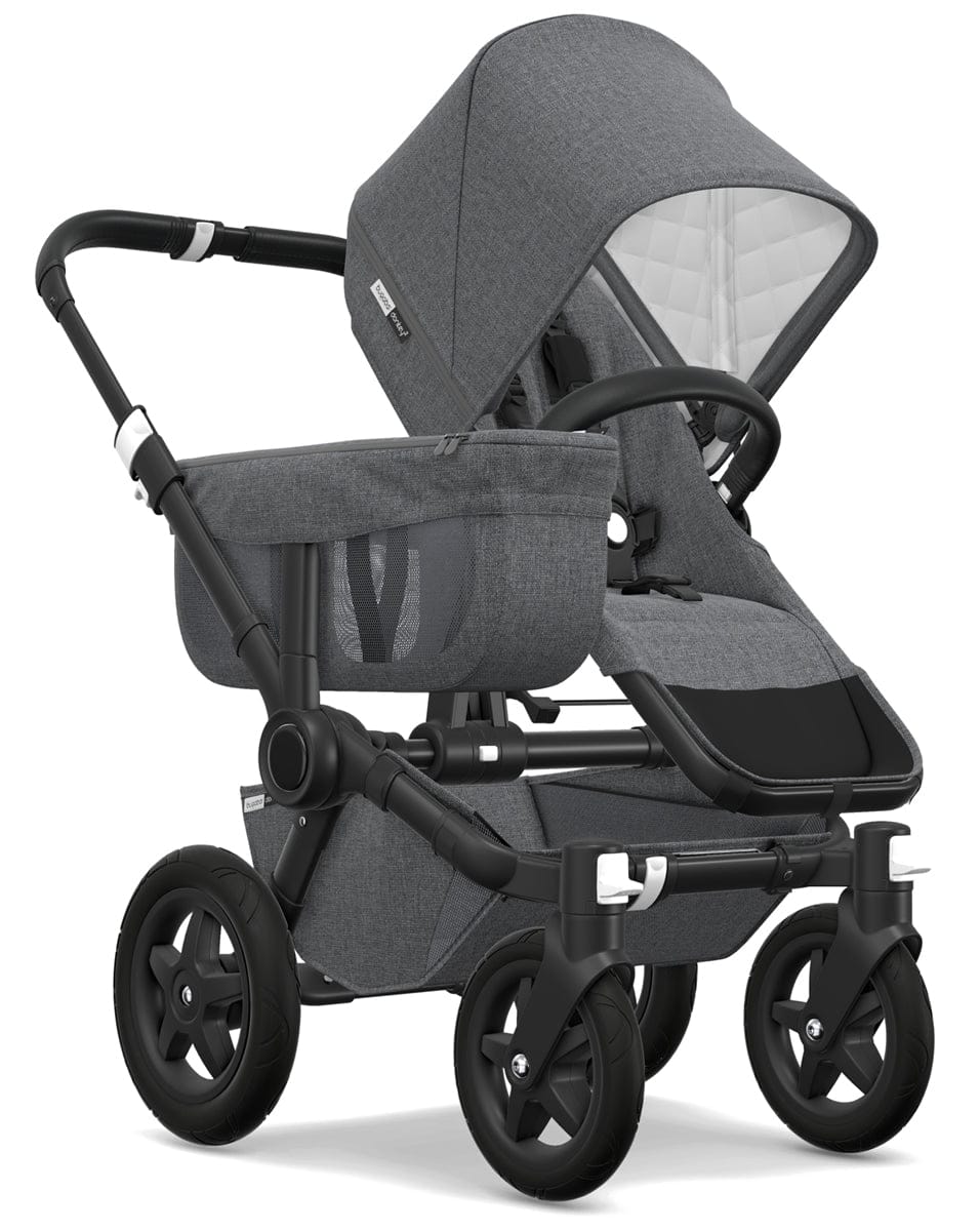 Bugaboo Donkey 2 Classic Mono Stroller - Black/Grey Melange