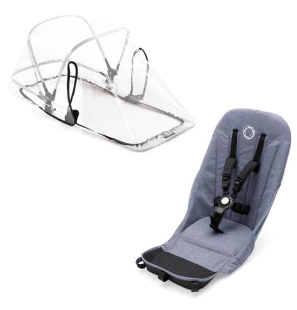 Bugaboo Donkey 2 Duo Fabric Set - Blue Melange - 180118BM02