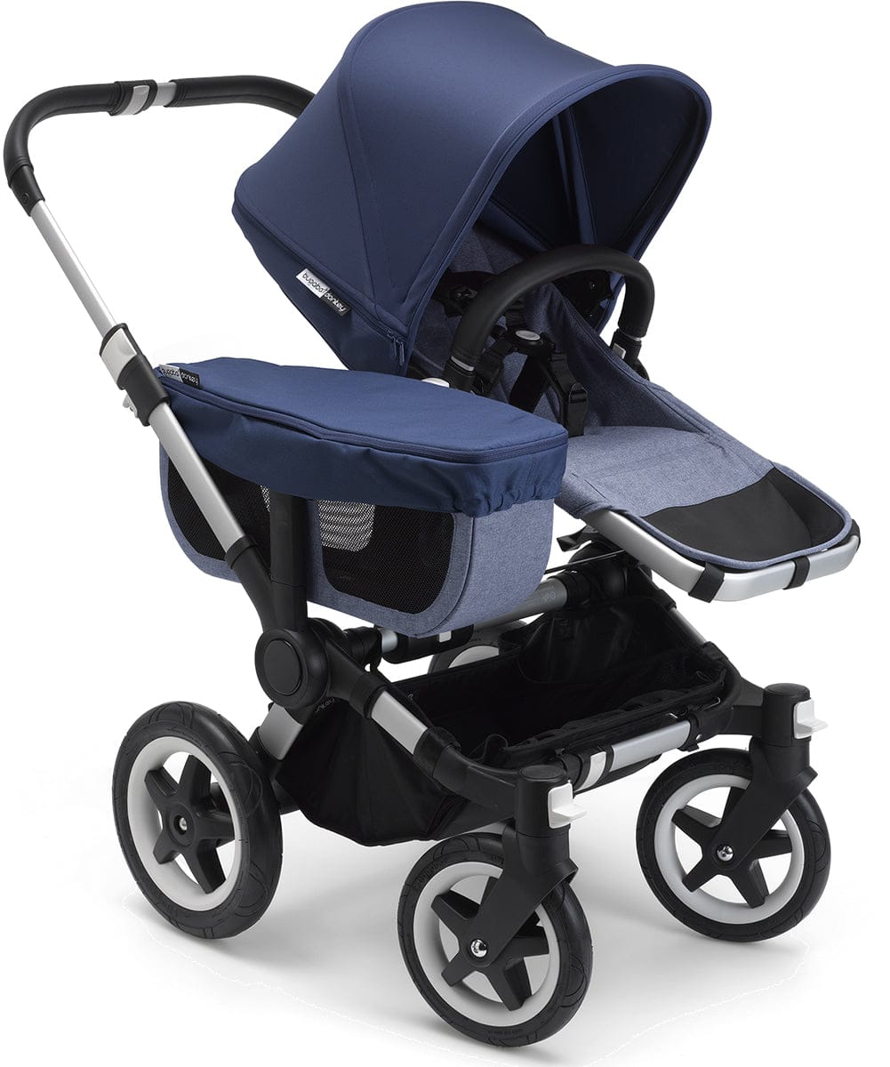 Bugaboo Donkey 2 Mono Complete Single-to-Double Stroller 2018 Blue Melange/Sky Blue