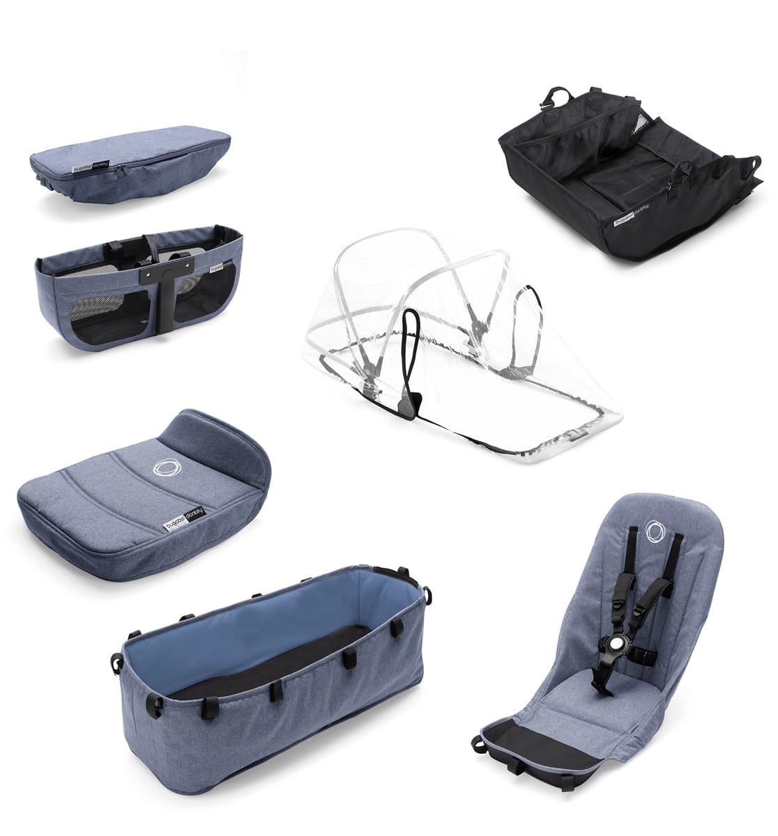 bugaboo donkey 2 blue melange Bugaboo - Donkey2 Style Set