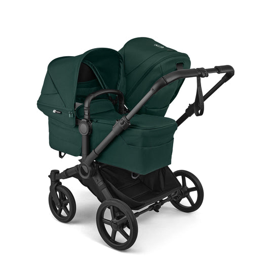Bugaboo Donkey 6 Duo Complete Stroller Bundle - Black / Fern Green / Fern Green - D6-DUO-100370033