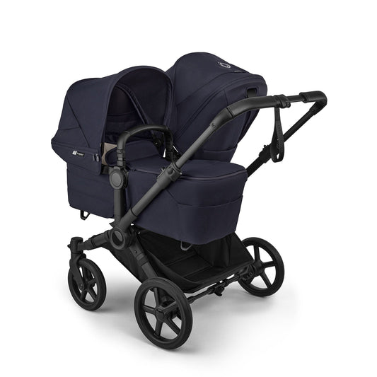 Bugaboo Donkey 6 + Turtle Air Shield Twin Travel System Bundle - Black / Deep Indigo / Deep Indigo - D6-TWIN-TRVL-100370030
