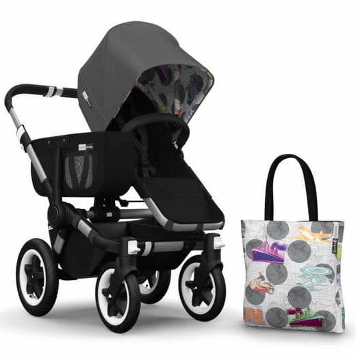 Bugaboo Donkey Andy Warhol Accessory Pack - Dark Grey/Transport - 1801ANTR01