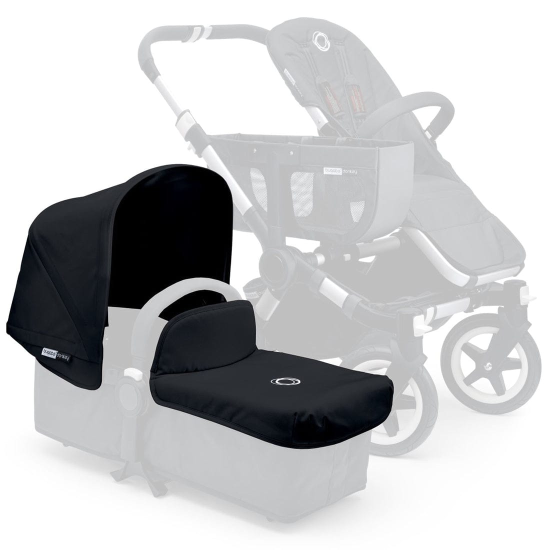 Bugaboo 2016/2017 Donkey Extendable Tailored Fabric Set - Black