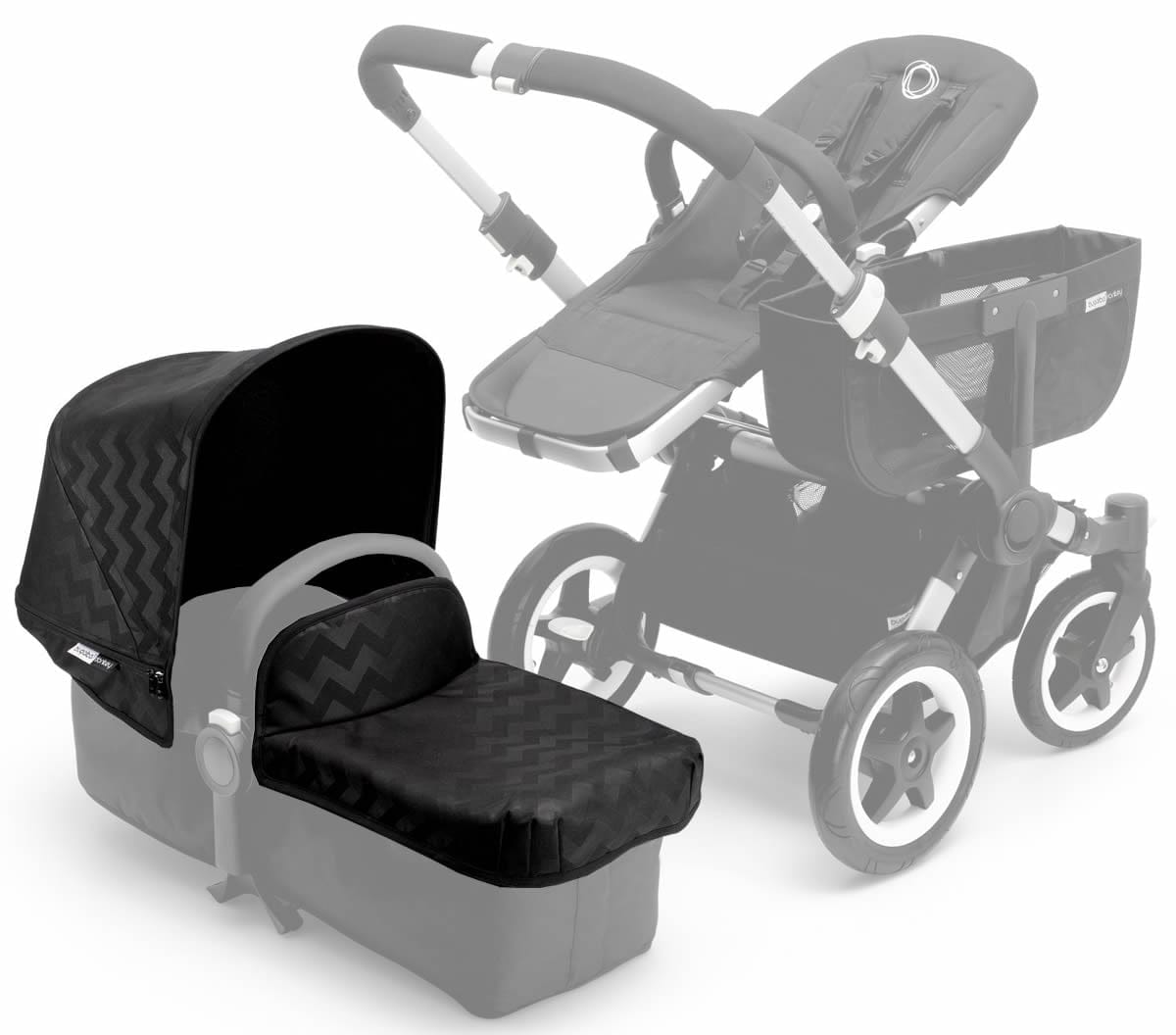 Bugaboo Donkey Tailored Fabric Set - Shiny Chevron