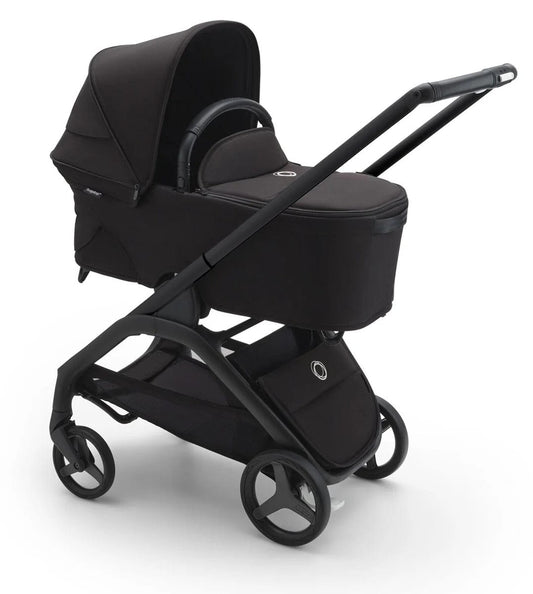 Bugaboo Dragonfly Complete Lightweight Compact Stroller + Bassinet - Black / Midnight Black / Misty White (Albee Exclusive) - 100176045
