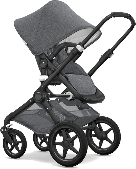 Bugaboo Fox Classic Complete Stroller - Black/Grey Melange