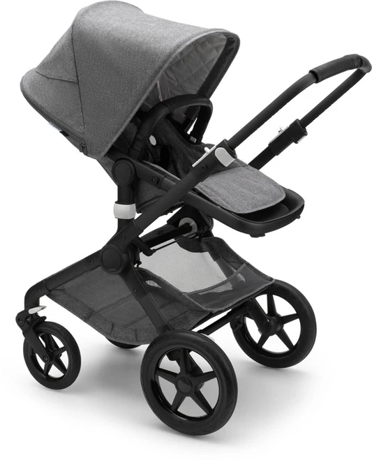Bugaboo Fox2 Complete Stroller - Classic - Black/Grey Melange