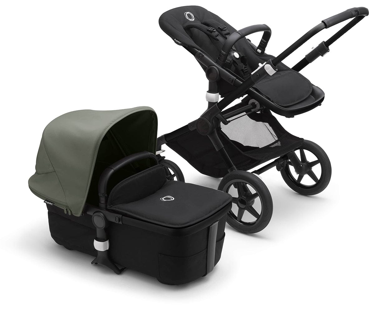 Bugaboo Fox3 Complete Stroller Bundle - Black / Midnight Black / Forest Green - 2306010050-2306010063