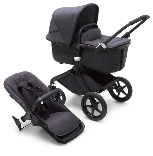 Bugaboo Fox3 Mineral Complete Stroller (One Box) - Black / Washed Black - 2306010036
