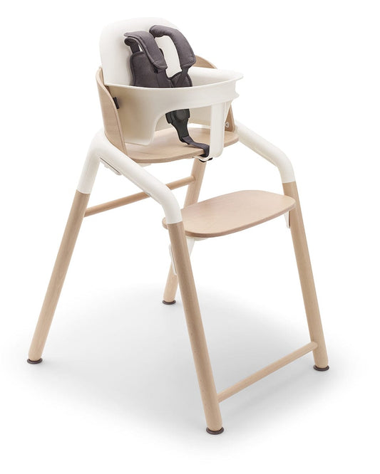 Bugaboo Giraffe Complete High Chair + Newborn Set Bundle - Neutral Wood / White / Polar White - 200008002-200004005