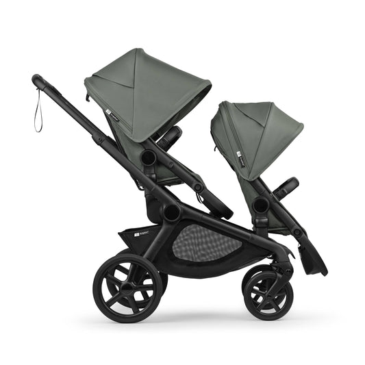 Bugaboo Kangaroo Double Seat Stroller - Black / Forest Green / Forest Green - 100506005-100281024