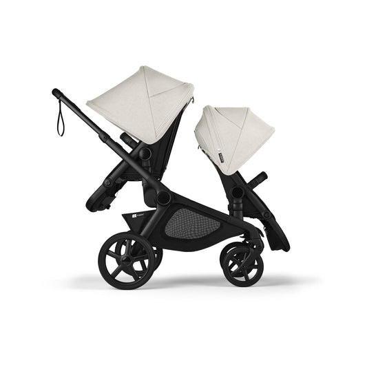 Bugaboo Kangaroo Double Seat Stroller - Black / Midnight Black / Misty White - 100506004-100281020