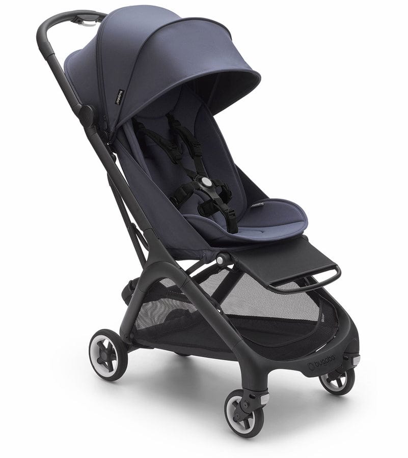 Bugaboo OPEN BOX Butterfly Complete Compact Stroller - Black / Stormy Blue - 100025006-ob