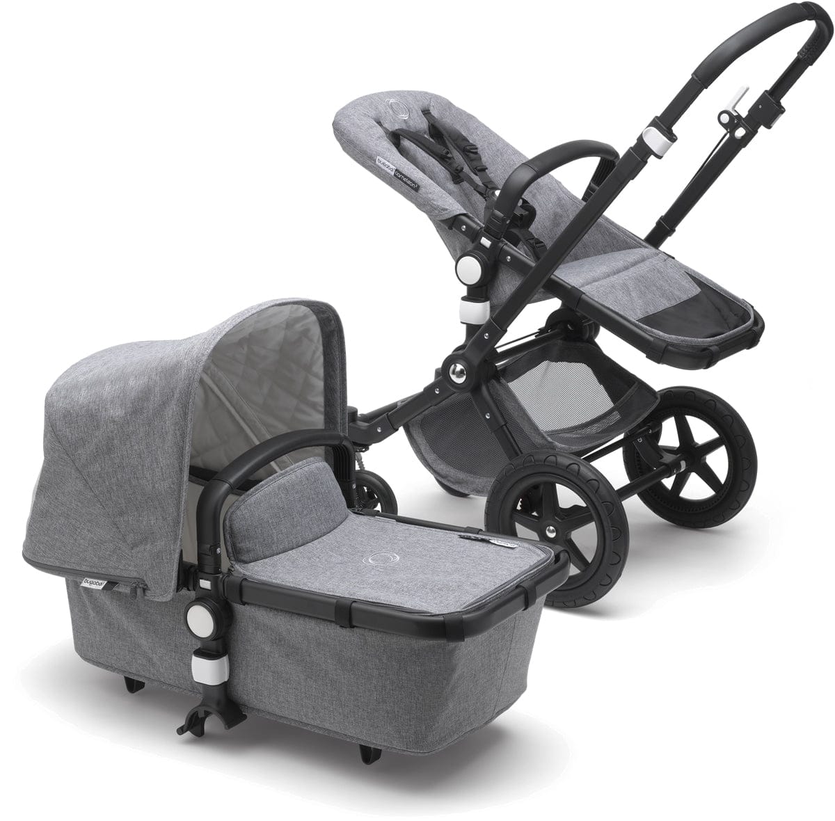 Bugaboo OPEN BOX Cameleon 3 Plus Classic Stroller - Black/Grey Melange - 231158AE01-OB