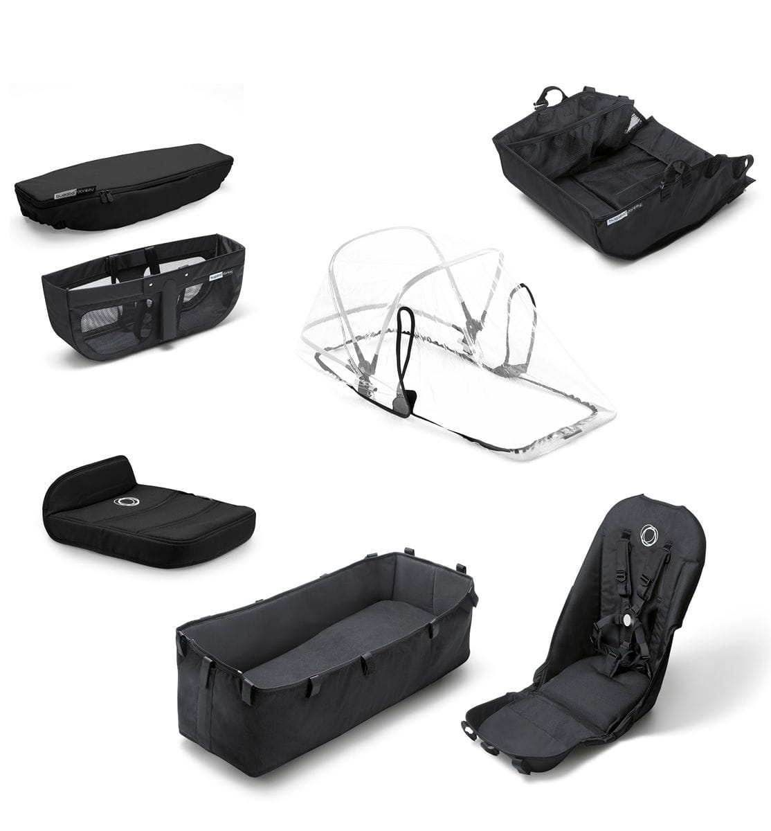 Bugaboo OPEN BOX Donkey 2 Style Set - Black