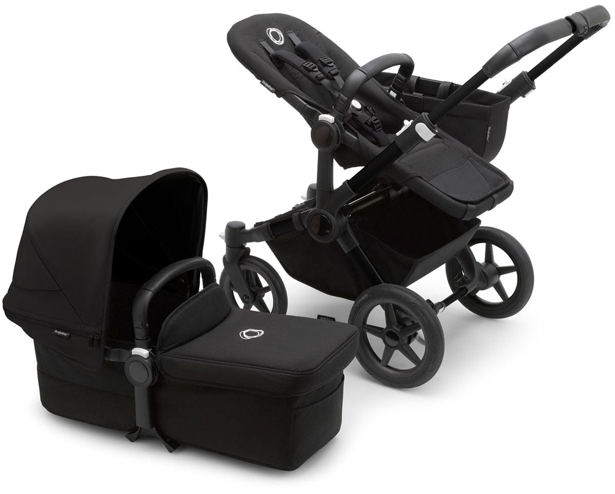 Bugaboo OPEN BOX Donkey 5 Mono Complete Single-to-Double Stroller - Black / Midnight Black / Midnight Black - 100000053-ob