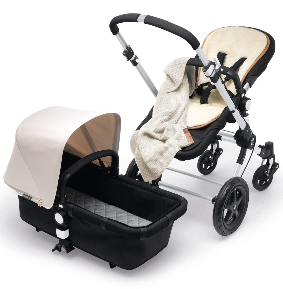 Bugaboo Soft Wool Blanket - Off White Melange